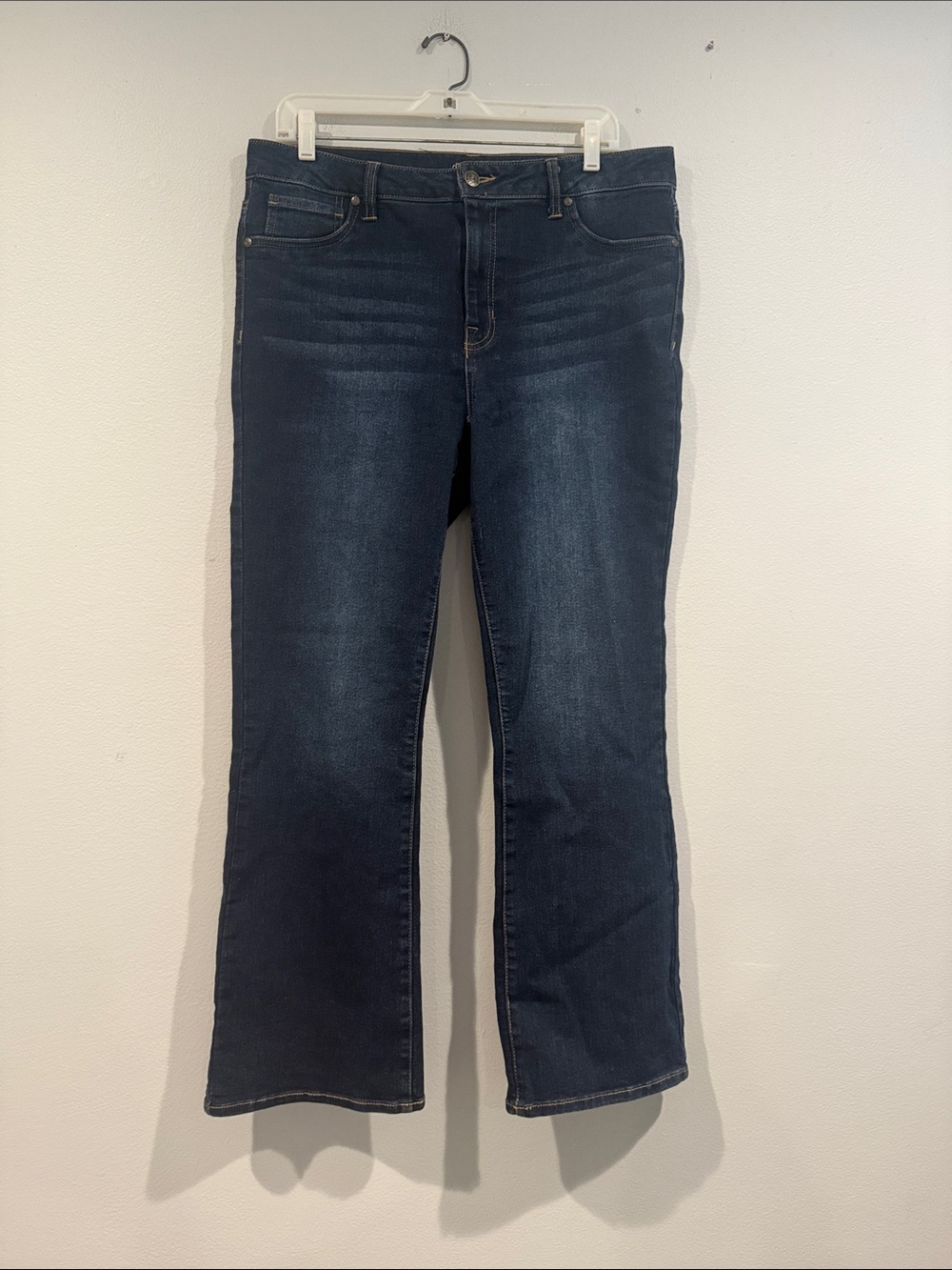 Women's Dark Indigo Flare Jeans - Classic Five-Pocket Style